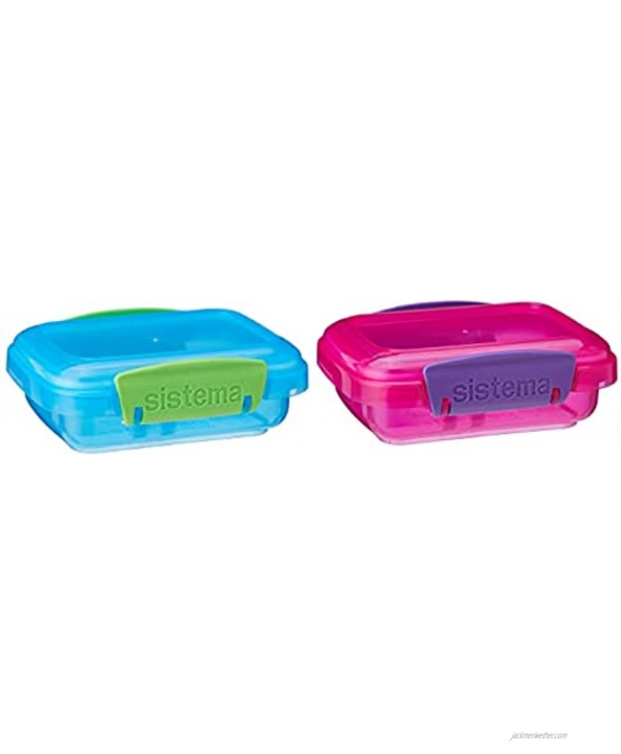 Sistema Lunch Collection Food storage containers Blue Green Pink