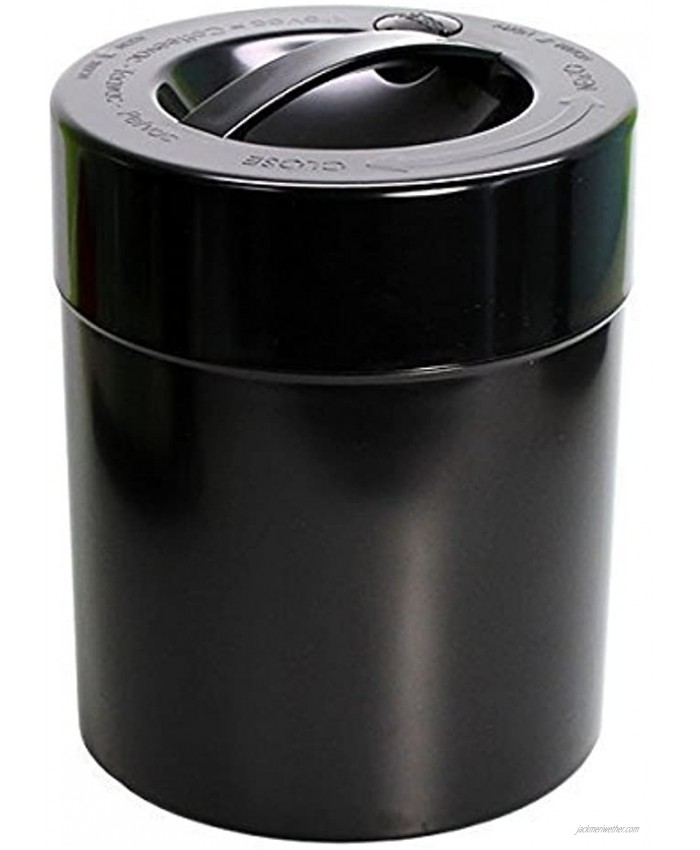 Kilovac 8 oz to 2.5 lbs Airtight Multi-Use Vacuum Seal Portable Storage Container for Dry Goods Food and Herbs Solid Black Body Cap