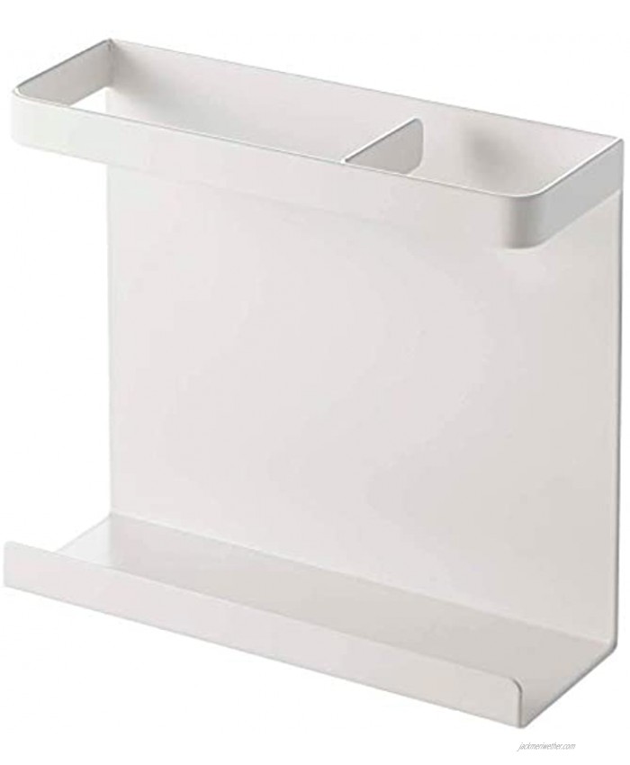 Yamazaki Home Wrap Holder-Kitchen Storage Magnetic Organizer One Size White