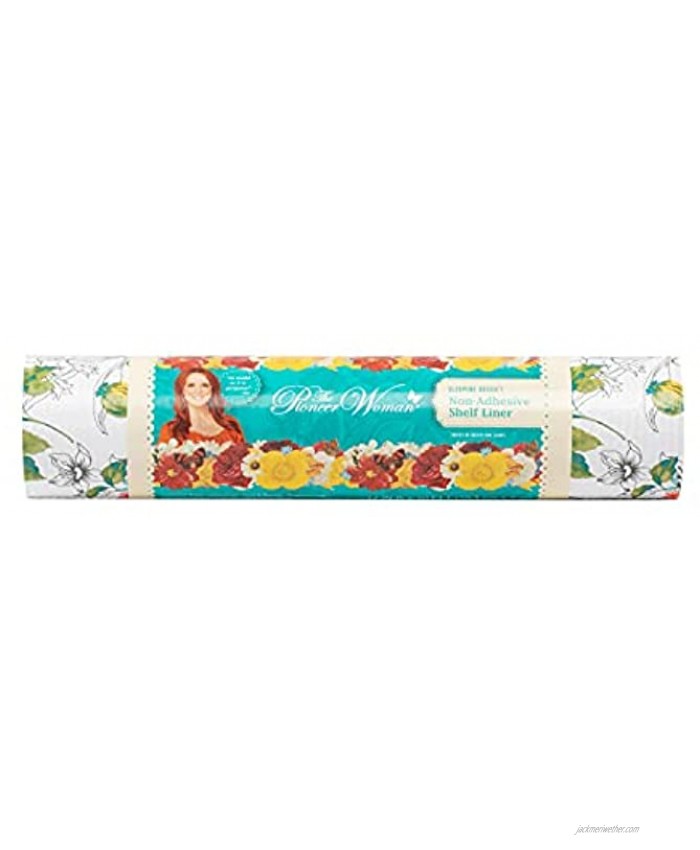 The Pioneer Woman Blooming Bouquet Non-Adhesive Shelf Liner 12 x10'