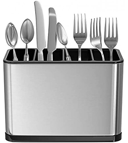 Mystozer Kitchen Utensil Holder for Countertop Stainless Steel Silverware Holder and Utensil Caddy 7.1X 3.39 x 5.1 inches