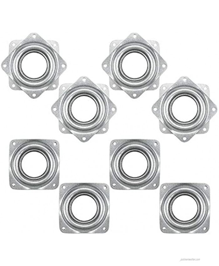 Fasmov 8 Pack 3-Inch Lazy Susan Turntable Bearings Rotating Bearing Plate 5 16 Inch Thick