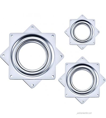 Tatuo 3 Pieces Lazy Susan Turntable Bearing Great for DIY Project for Home 2 Inch 3 Inch 4 Inch
