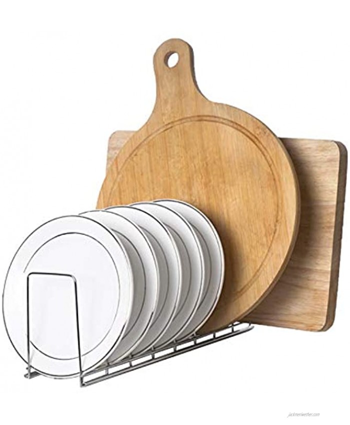 Kitchen Pot Lid Holder Organizer.Reusable Stainless Steel for Drying pot lid Rack Trays Bakeware Pot Lid Rack Cutting Board Holder Plate Rack.Storage Rack of Pantry and Cabinet Holder.