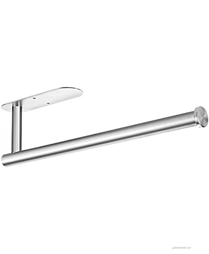 DEKAVA Paper Towel Holder Under Cabinet Wall Mount for Kitchen Paper Towel Self-Adhesive Paper Towel Bar Paper Towel Rack SUS304 Stainless Steel 13 inch 1 Silver