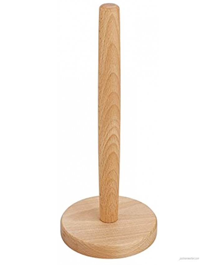 Paper Towel Holder  UHBGT Kitchen Paper Hanger Rack Bathroom Towel Roll Stand Organizer Simply Standing Countertop Wooden Paper Roll Holder for Cabinet  Table Round Bottom
