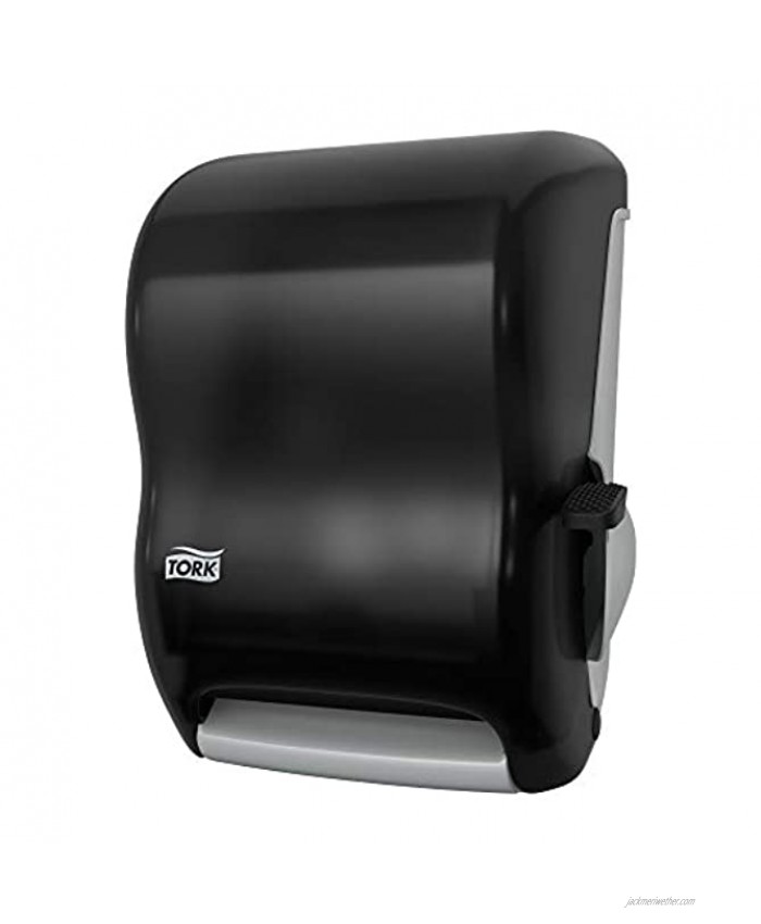 Tork 84TR Hand Towel Roll Dispenser Lever Auto Transfer Plastic 15.5 Height x 12.94 Width x 9.25 Depth Smoke Case of 1 Dispenser For use with Tork RB351 & RK350A,Black