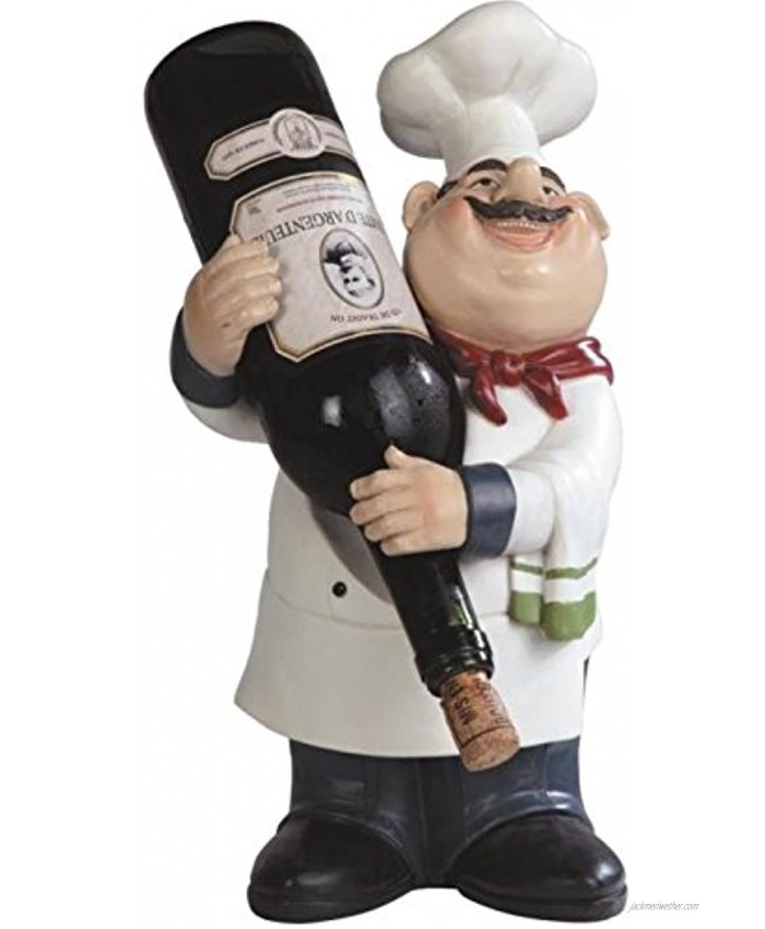 George S. Chen Imports SS-G-65009 Chef Wine Holder 14.25