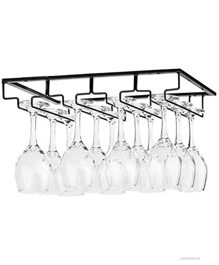 <b>Notice</b>: Undefined index: alt_image in <b>/www/wwwroot/jackmeriwether.com/vqmod/vqcache/vq2-catalog_view_theme_astragrey_template_product_category.tpl</b> on line <b>148</b>Dokimiya Wine Glass Holder Under Cabinet Stemware Metal Rack Glasses Storage Hanger Organizer Shelf for Bar Kitchen Black 4 Rows 1 Pack