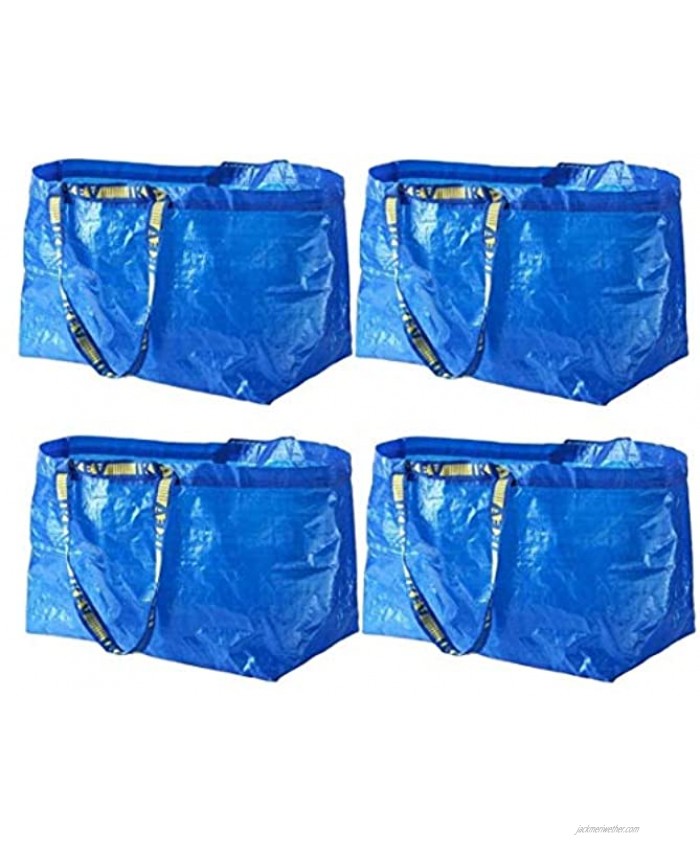 IKEA FRAKTA Carrier Bag Blue Large Size Shopping Bag 4 Pcs Set