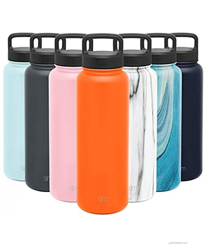 Simple Modern Water Bottle Reusable Summit Wide Mouth Stainless Steel Thermos Flask 40oz Handle Lid Autumn