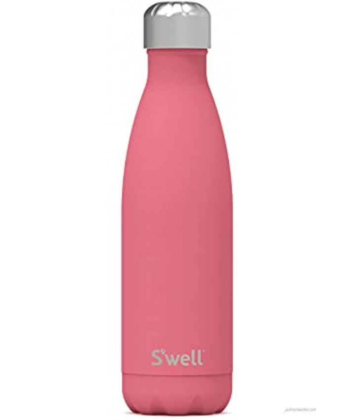 S’well Stainless Steel Water Bottle 17 Fl Oz Coral Reef Triple-Layered Vacuum-Insulated Containers Keeps Drinks Cold for 36 Hours and Hot for 18 with No Condensation BPA-Free
