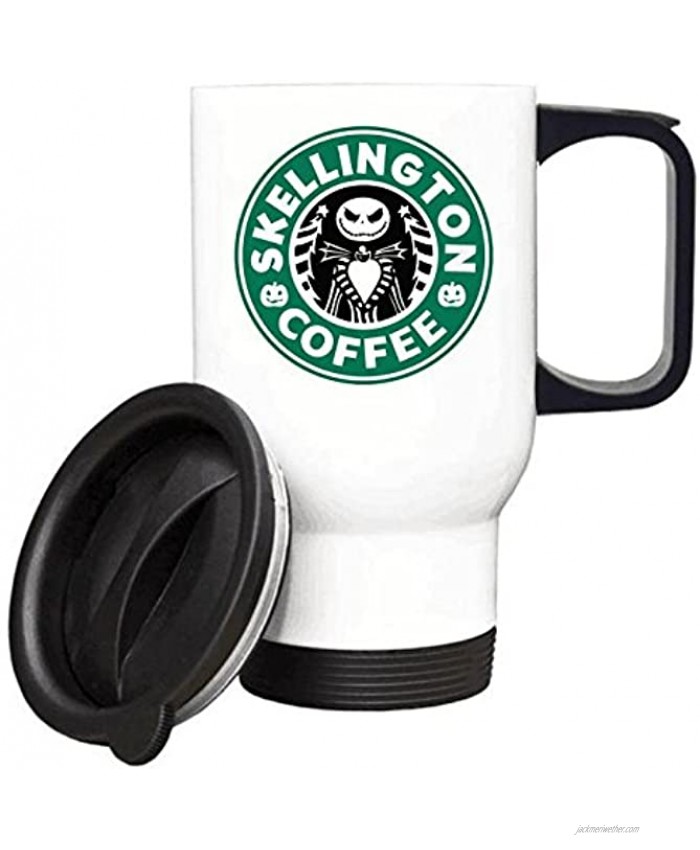 Skellington Coffee Travel Coffee Mug Stainless Steel Car Cup 14 Ounce