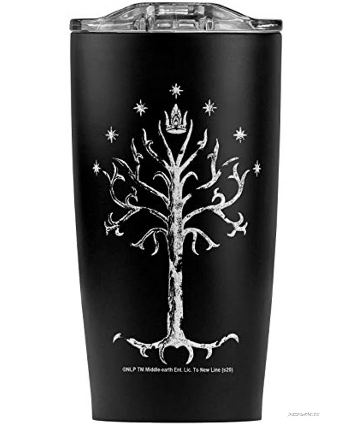 The Lord Of The Rings Tree Of Gondor Stainless Steel 20 oz Travel Tumbler Vacuum Insulated & Double Wall with Leakproof Sliding Lid | Great for Coffee Hot Drinks and Cold Beverages