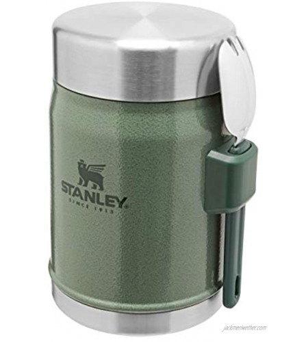 Stanley BPA Free Stainless Steel Food Thermos-Keeps Cold or Hot for 7 Hours Hammertone Green 0.4L