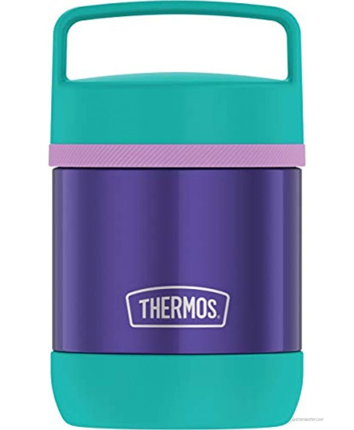Thermos Stainless Steel Vacuum 10 Ounce handle Purple Insulated Food Jar 10oz TS3050PU6