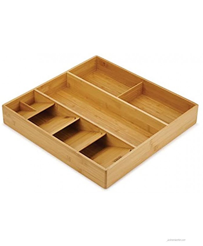 Joseph Joseph DrawerStore Kitchen Drawer Organizer Tray for Cutlery Utensils and Gadgets One-Size Bamboo