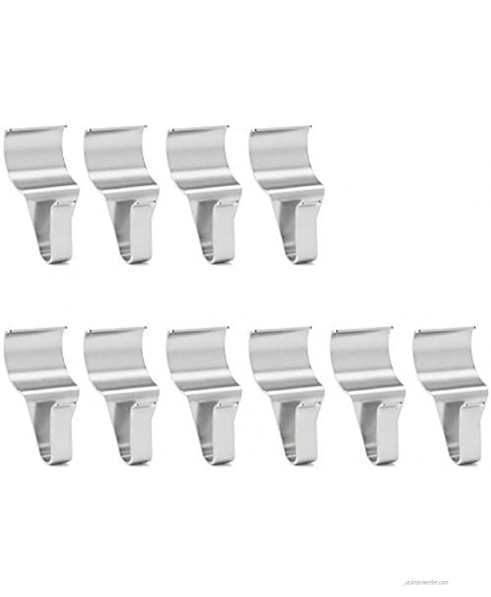 Vinyl Siding Hooks 10 Pack WISH Heavy Duty Stainless Steel Low Profile No-Hole Vinyl Siding Clips for Hanging