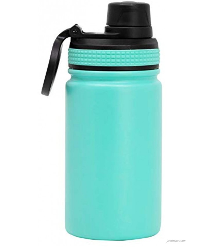MIRA 12 oz Stainless Steel Kids Water Bottle Metal Thermos Flask Keeps Cold for 24 Hours Hot for 12 Hours Double Wall Vacuum Insulated Leak Proof BPA-Free Lid Teal