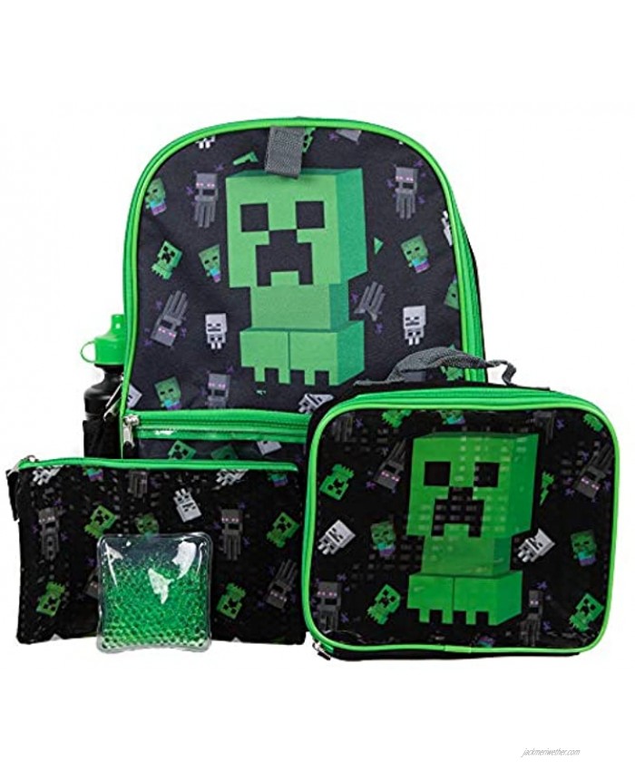 Minecraft 5pc Backpack Set
